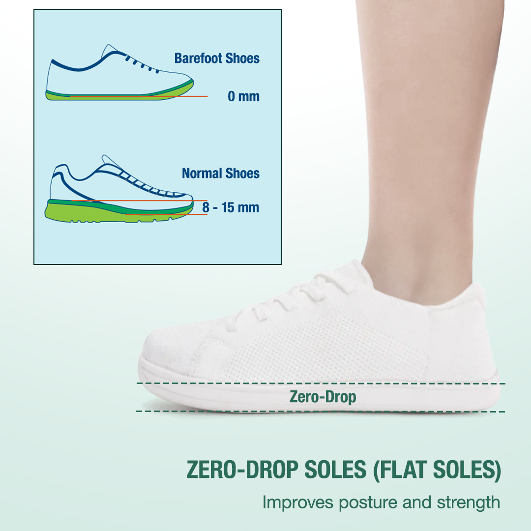 Mobivio Barefoot Shoes - White