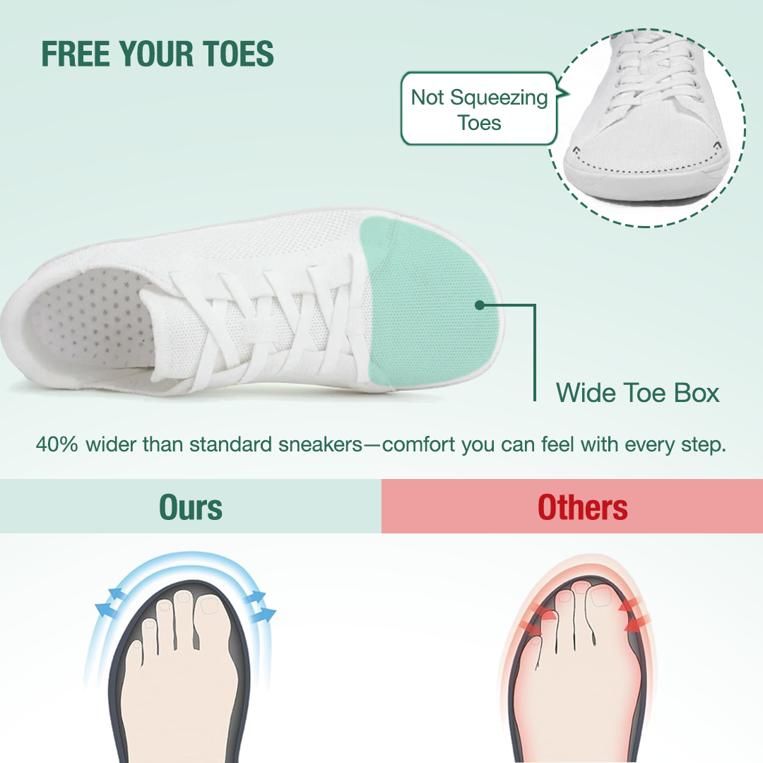 Mobivio Barefoot Shoes - White