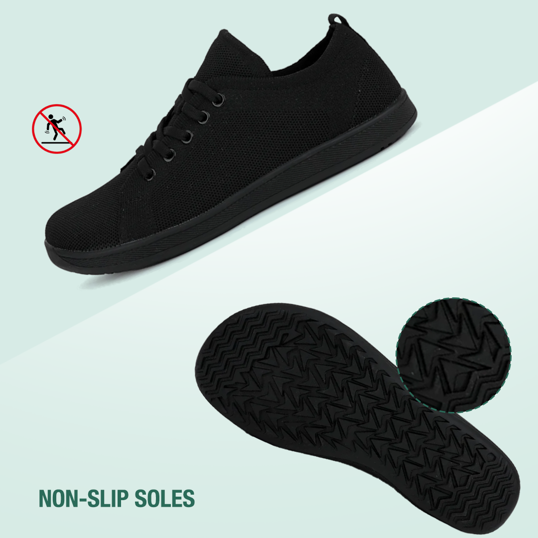 Mobivio Daily Knit Barefoot Shoes - All Black