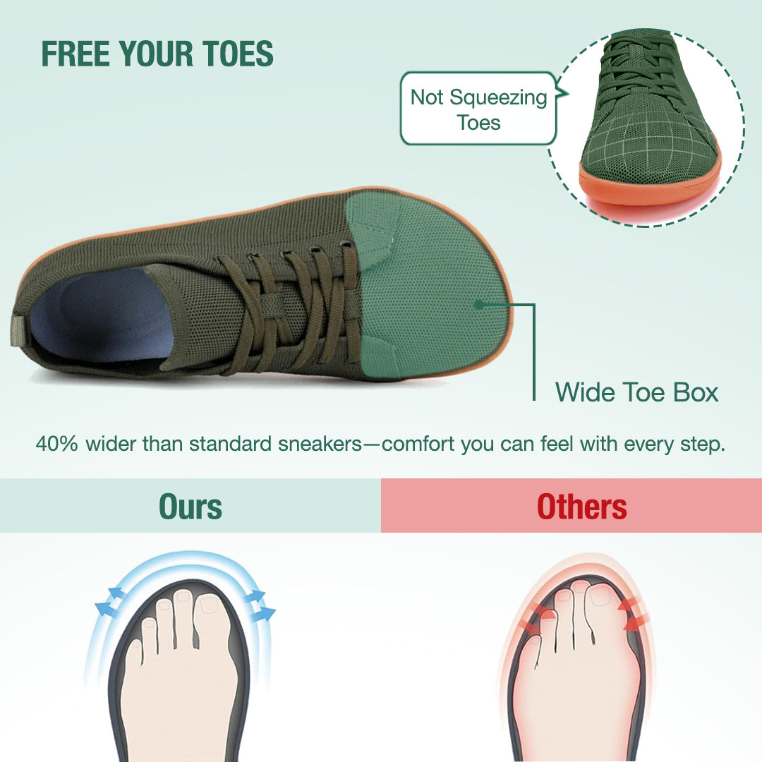 Zarvia Barefoot Shoes - Green Gum