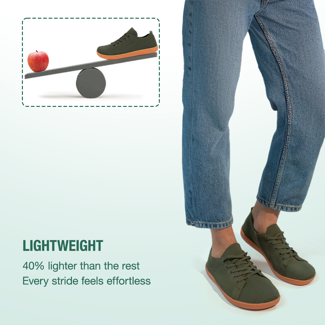 Zarvia Barefoot Shoes - Green Gum