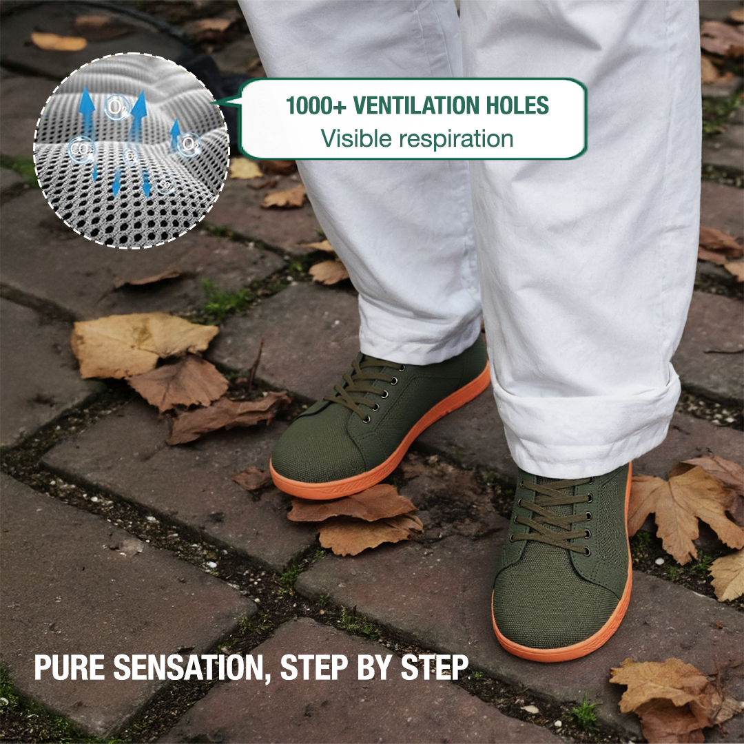 Zarvia Barefoot Shoes - Green Gum