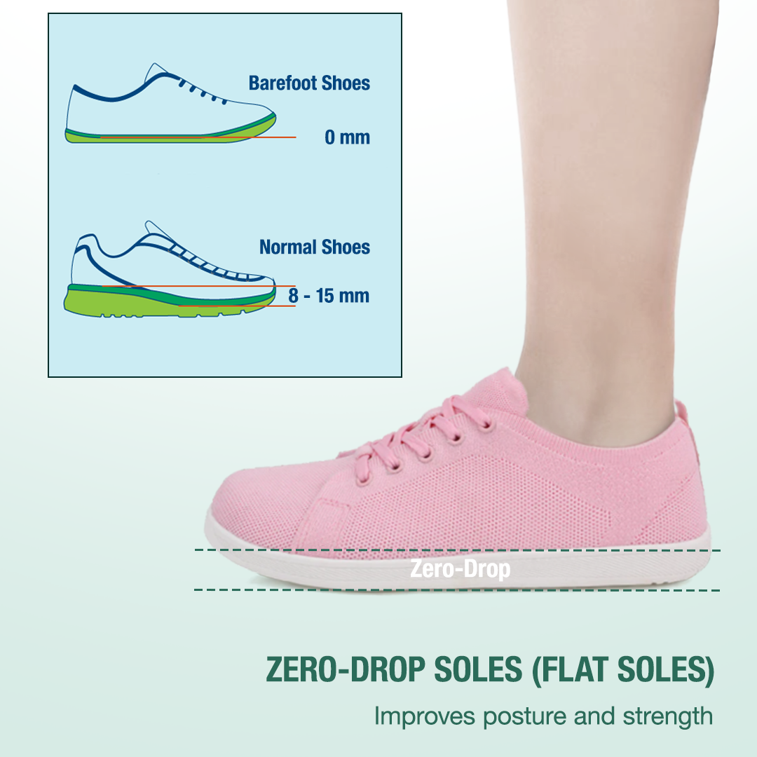 Zarvia Barefoot Shoes - Pink