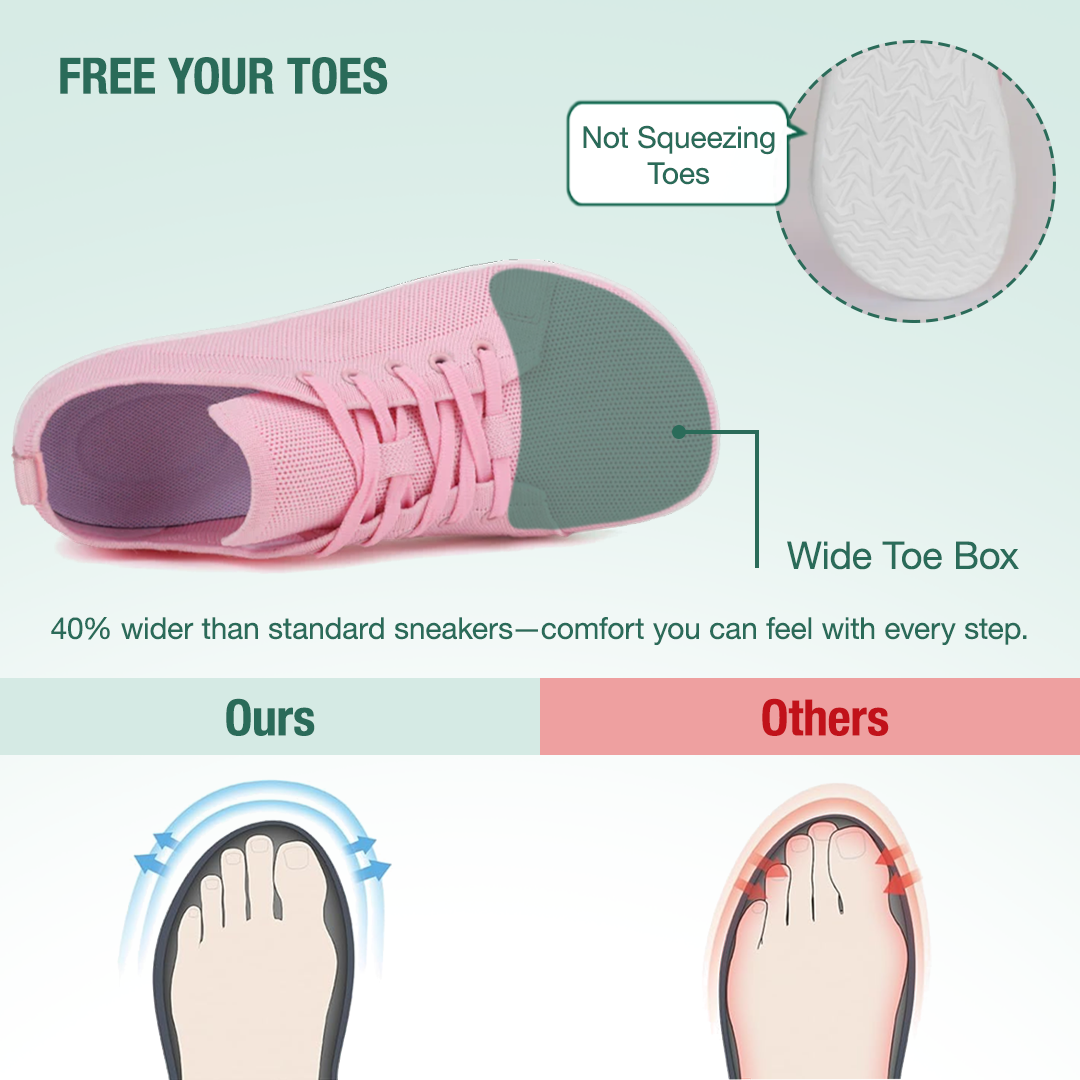Zarvia Barefoot Shoes - Pink