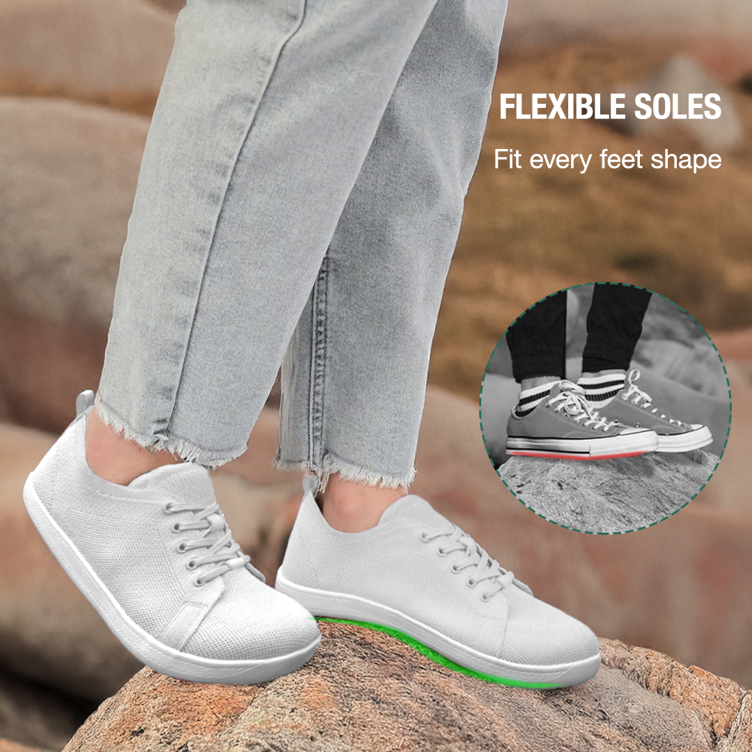 Zarvia Barefoot Shoes - White