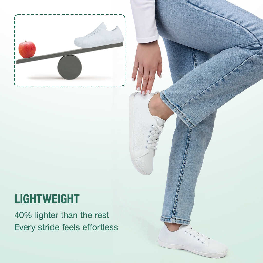 Zarvia Barefoot Shoes - White