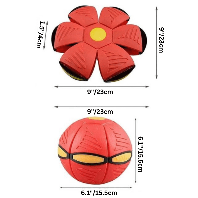 Transforming Flying Ball Toy for Dogs