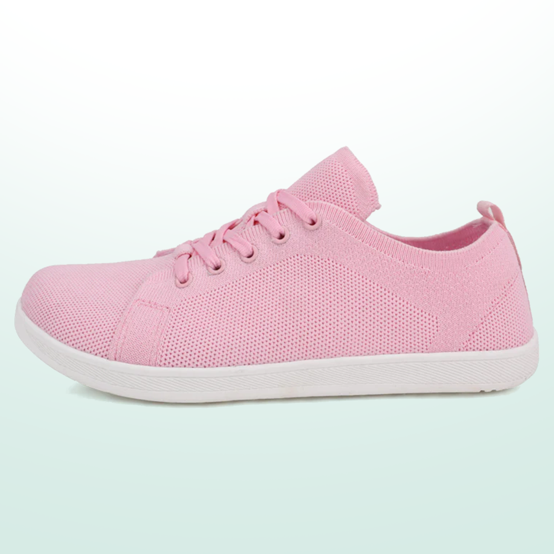 Mobivio Daily Knit Barefoot Shoes - Pink White