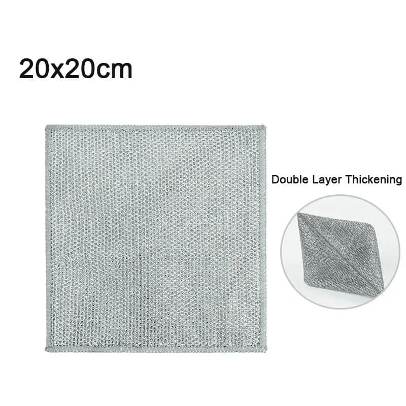 ScrubMaster - Multifunctional Dish Cloth Made of Steel Wire, Reusable & Effective