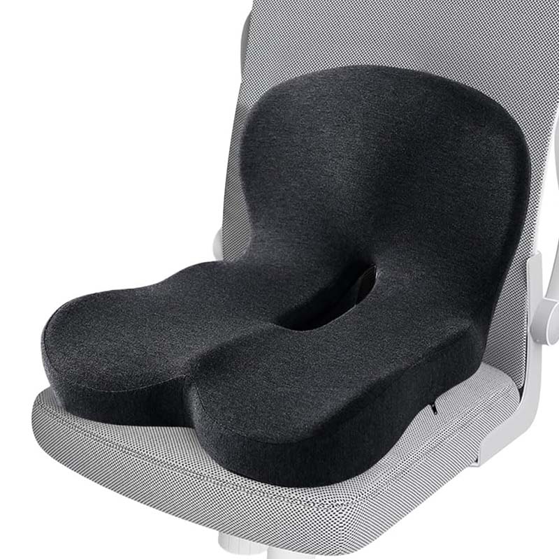 Seat Cushion with Lumbar Support – Memory Foam Office & Car
