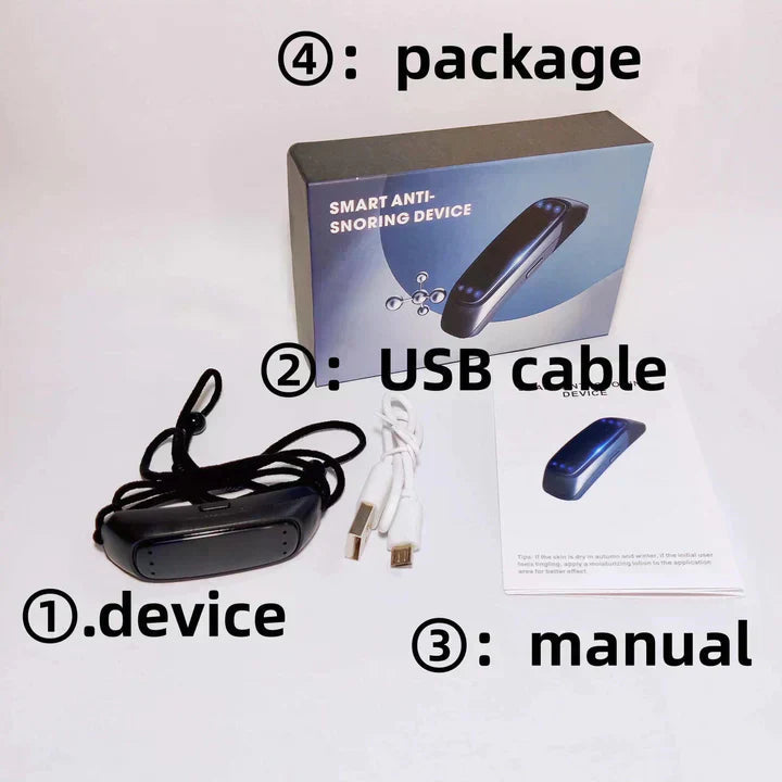 EMS Pulse Snore Stopper Device - Portable Sleep Aid