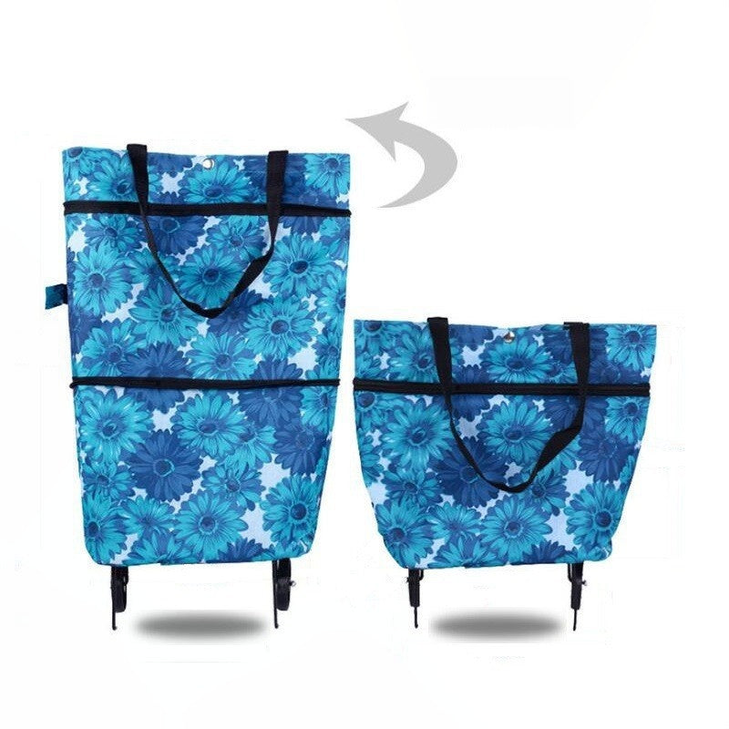 50% OFF !! 2-in-1 Foldable Shopping Cart