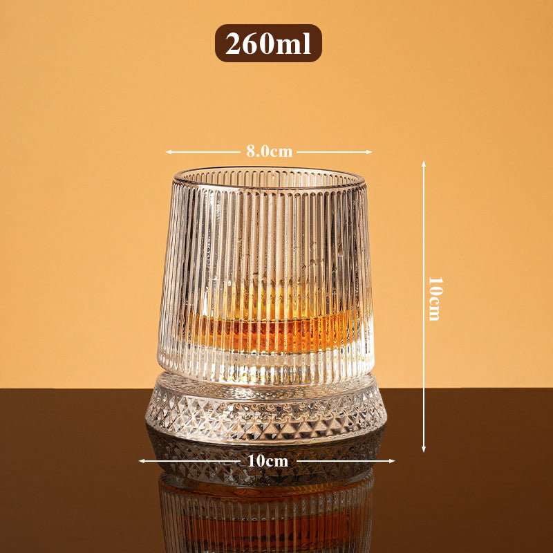 New Year Hot Sale 49% OFF360° Rotating Whiskey Glass Tumbler