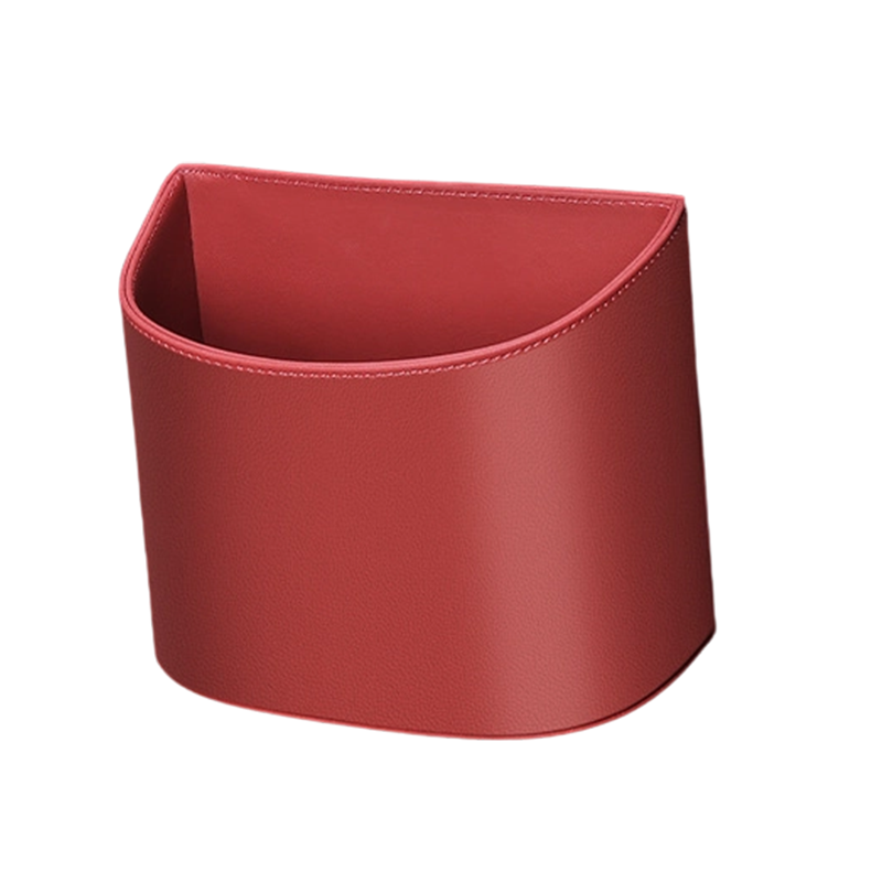 Clip-On PU Leather Car Cup Holder & Organizer