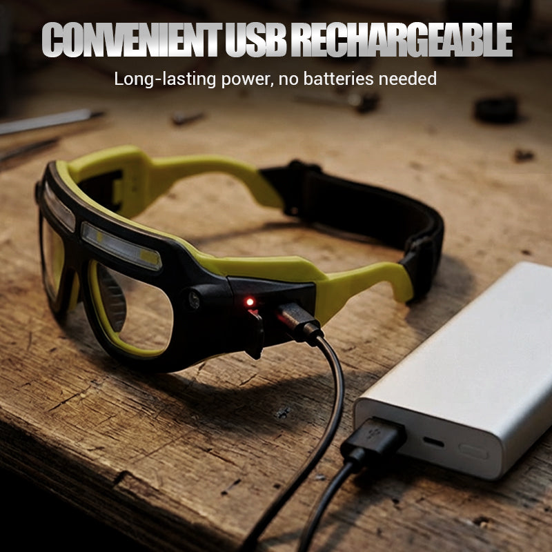 50 % OFF !!Rechargeable LED Glasses Headlamp