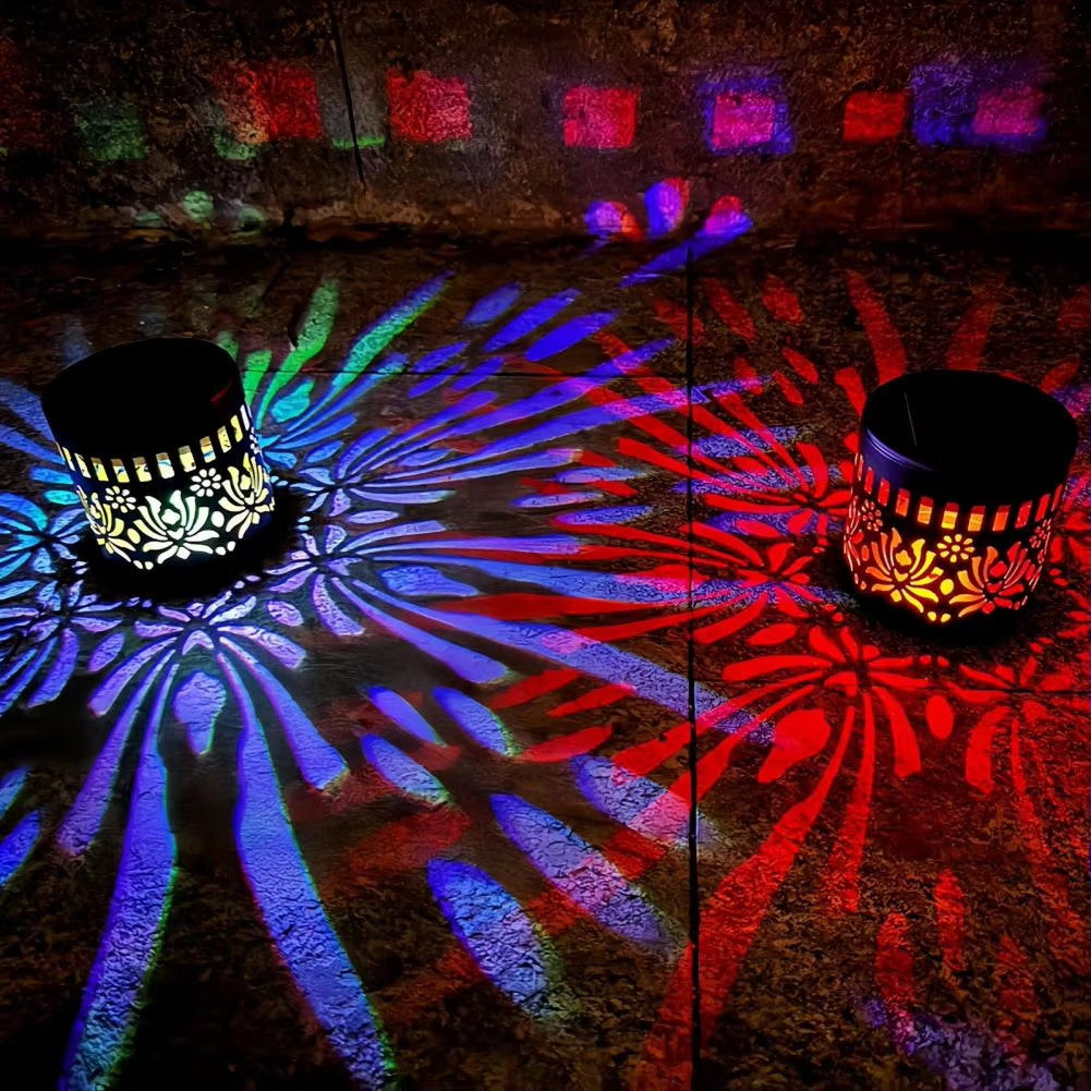 50% OFF NOW! Solar Mandala Light – Stunning Pattern Projection, 2-in-1 Floor & Wall Design & IP65 Waterproof Auto On/Off