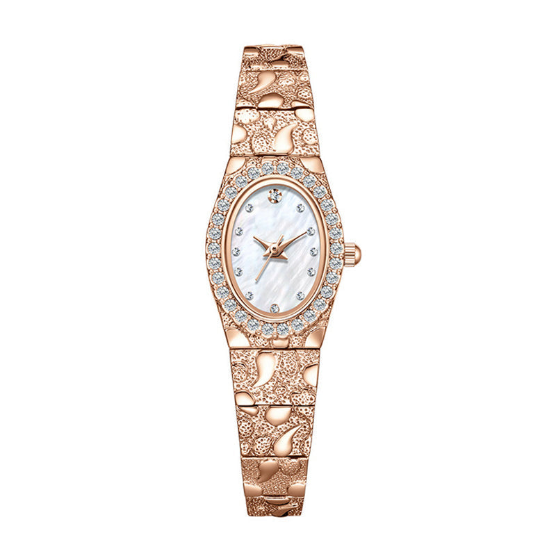 Women's Oval Quartz Watch – Elegant, Minimalist, Delicate