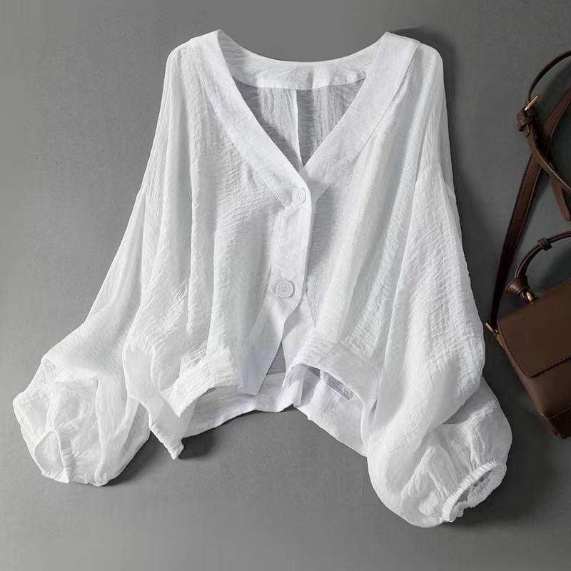 Women Lightweight Sun Protection Shirt Loose Sheer Casual Jacket
