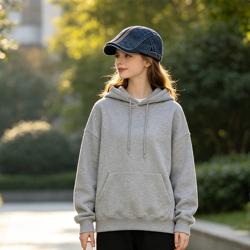 Classic Flat-Brim Cap — Adjustable Cotton Blend Baseball Hat