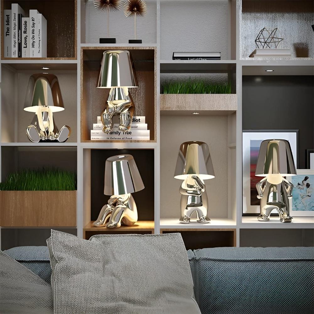 Artistic Sitting Figure Lamp
