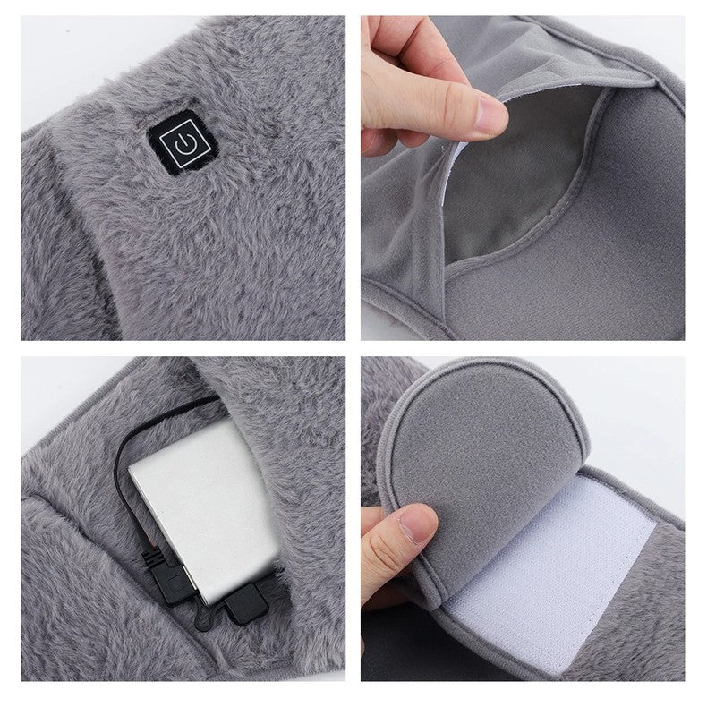 USB Heated Waist Wrap with Hand Warmers