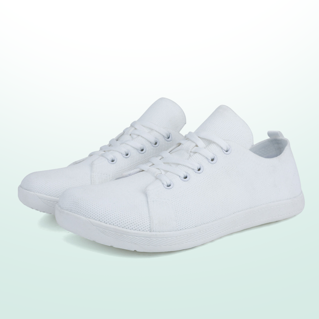 Mobivio Daily Knit Barefoot Shoes - All White