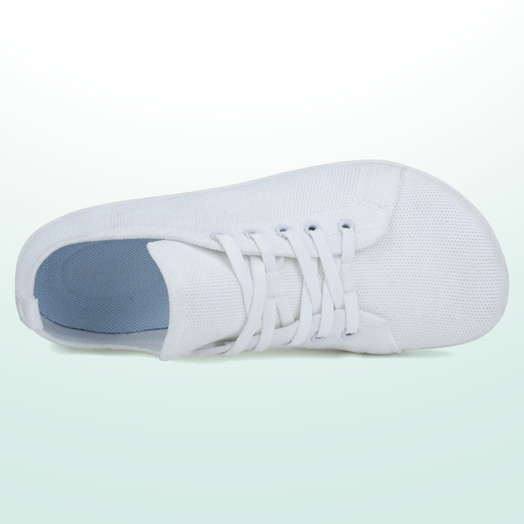 Mobivio Daily Knit Barefoot Shoes - All White