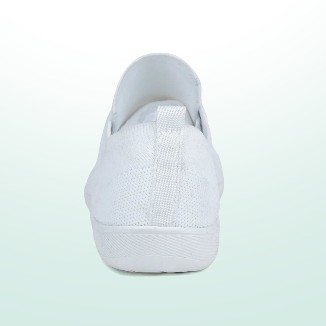 Mobivio Daily Knit Barefoot Shoes - All White