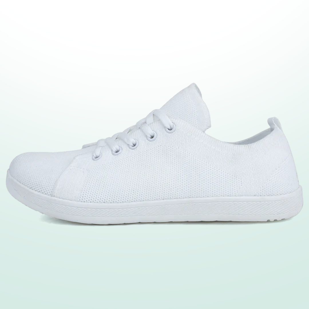 Mobivio Daily Knit Barefoot Shoes - All White