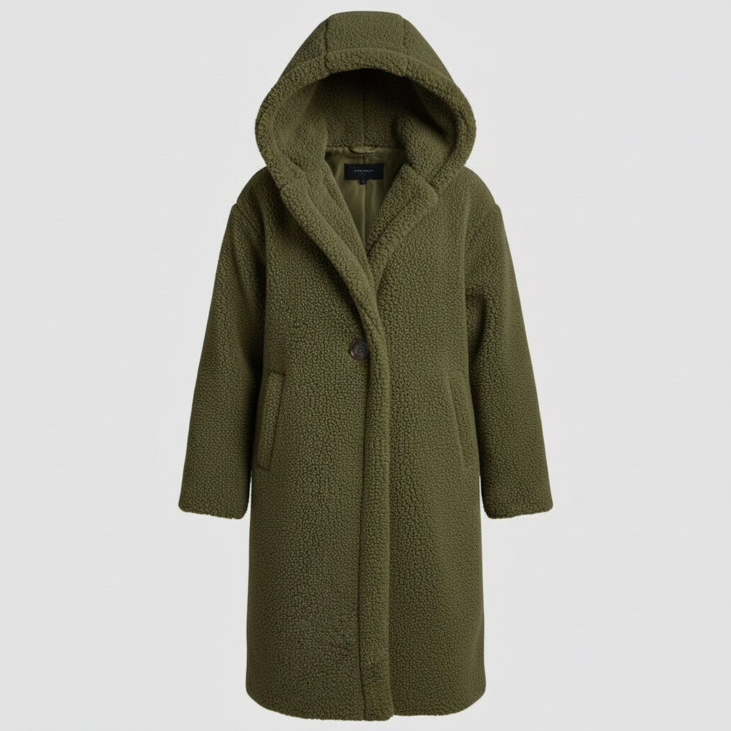 Cozy Hooded Longline Coat
