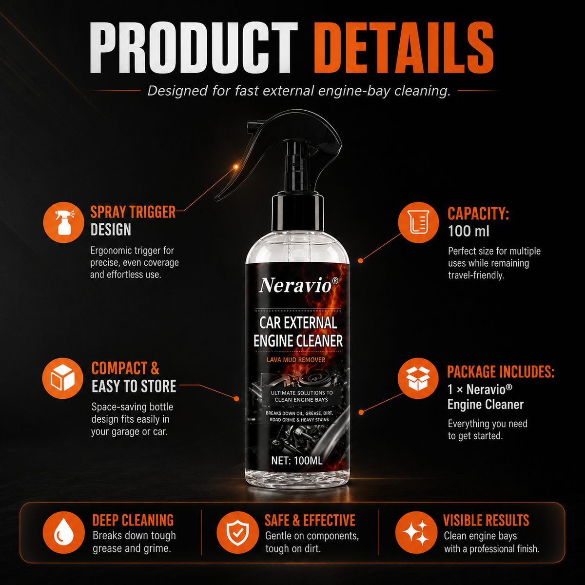 Limited-Time 55% OFF Waterless Fast Acting Car Engine Bay Cleaner