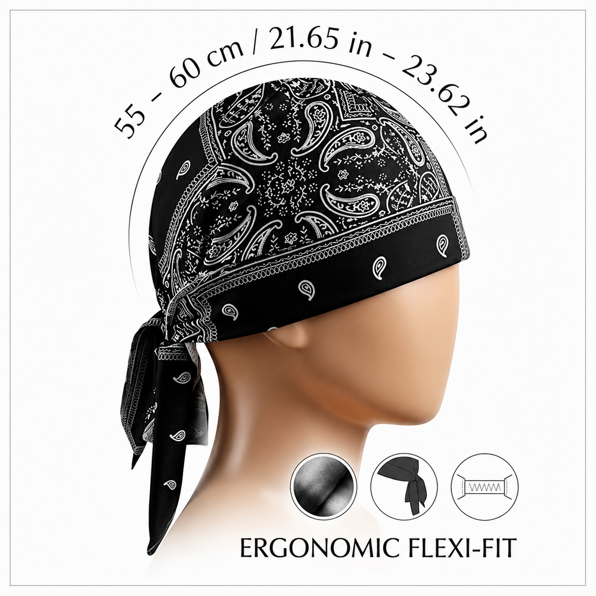 Buy 1 Get 1 Free Elastic Cycling Sports Cap – Sweat-Wicking Helmet Liner