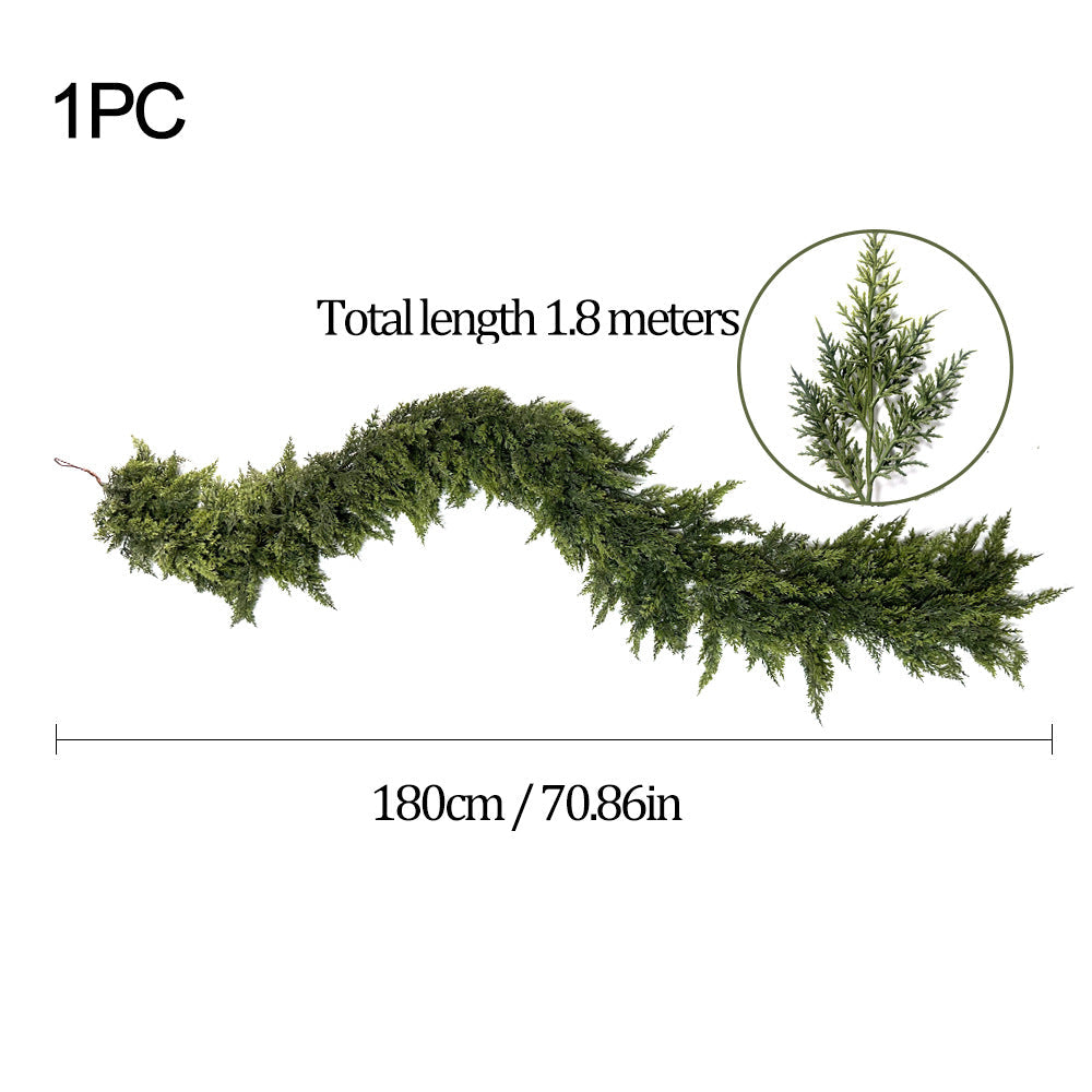2025 Super Value Se6 FT Artificial Cedar Garlands –Realistic Touch Winter Greenery