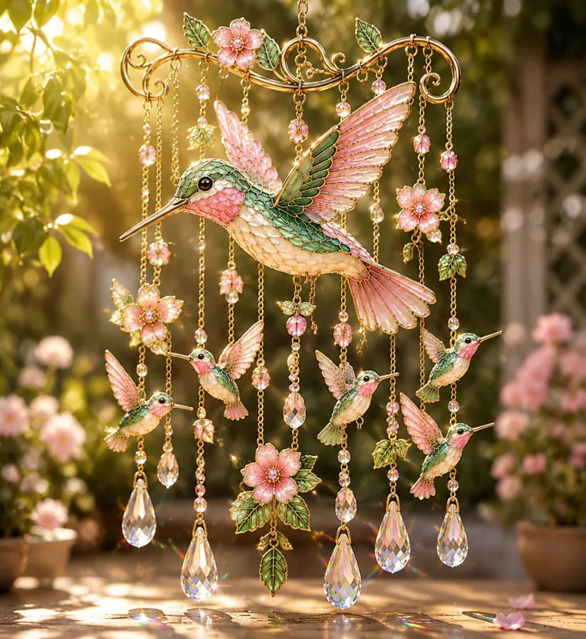 Last Day 50% OFF Graceful Hummingbird Wind Chime Add Beauty to Every Breeze