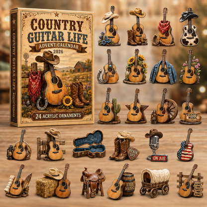 Country Music Advent Calendar 24 Days of Guitar & Western Christmas Magic