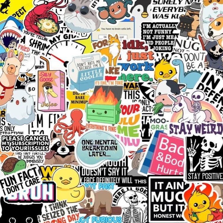 GET 50% OFF NOW! 130-Piece Funny Graffiti Stickers