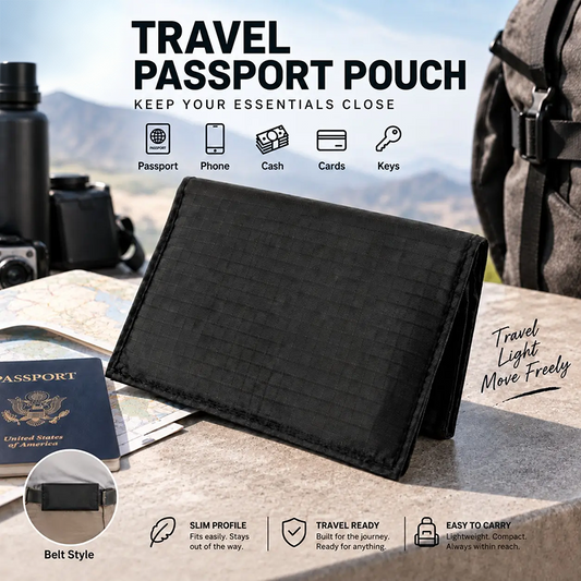 Anti‑Theft Passport Pouch, Multifunctional Phone and ID Waist Pouch