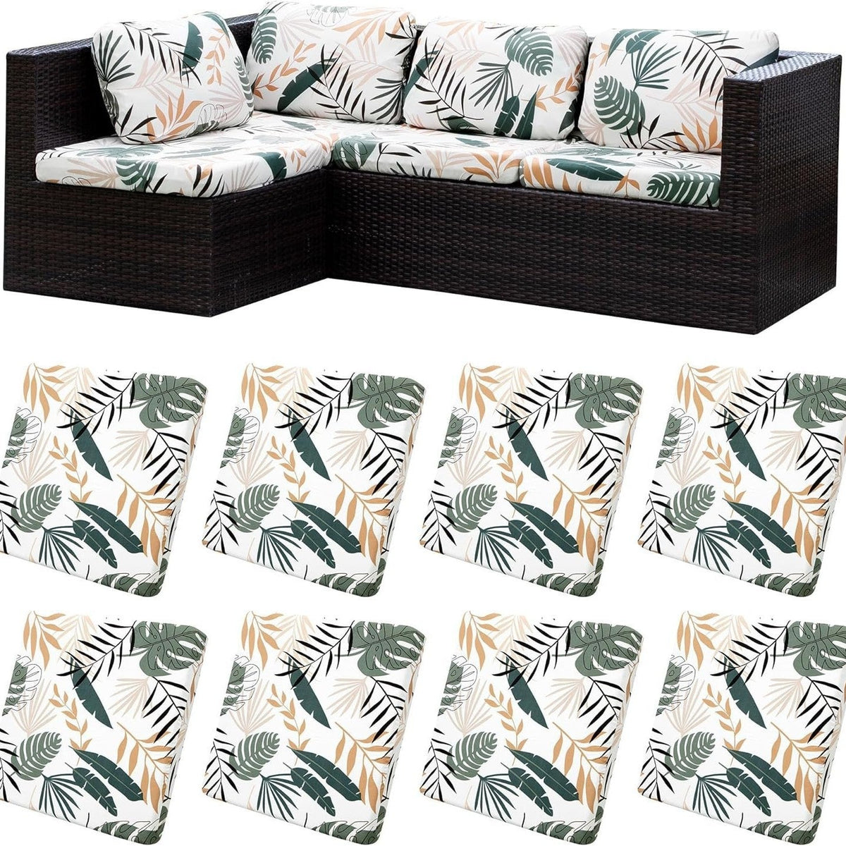Stretch Sofa Cushion Covers — Only $9.99 Per Cover
