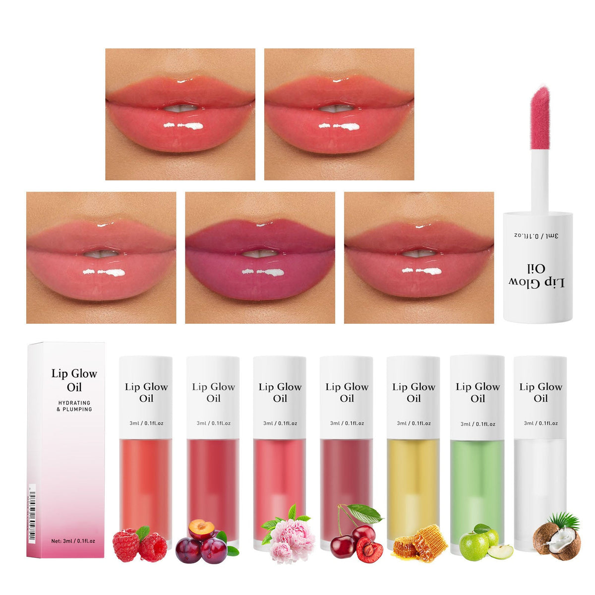 2-in-1 Lip Oil & Stain — Glossy Hydrating Tint, Long-Lasting & Transfer-Proof