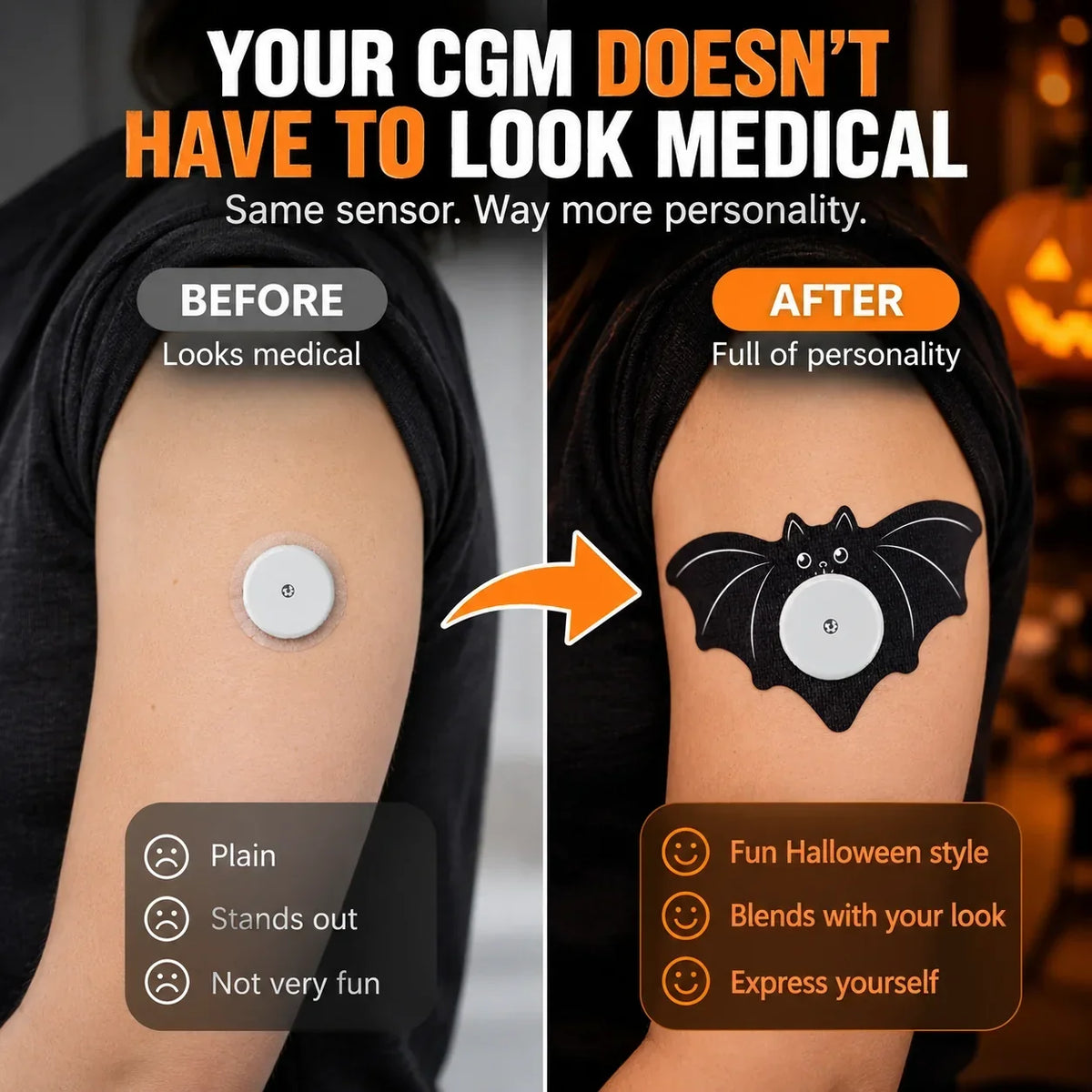 Stay Active CGM Sensor Overpatch – Sweat & Water Resistant Protection