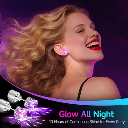 Light-Up LED Stud Earrings – Dazzling Glow for Parties & Festivals