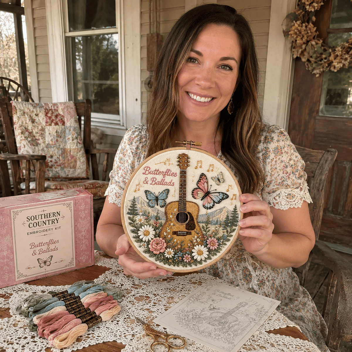 Beginner-Friendly Dolly Southern Country Needlework DIY Kit