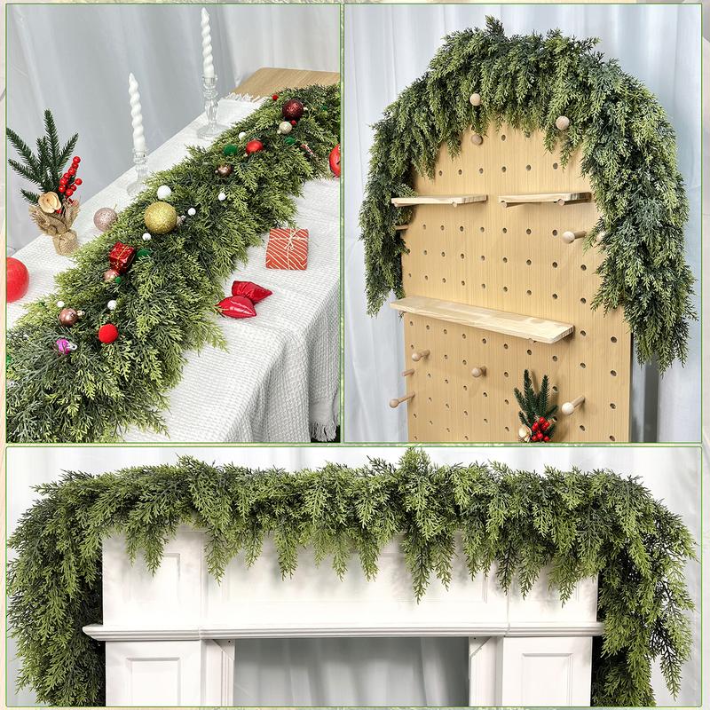 2025 Super Value Se6 FT Artificial Cedar Garlands –Realistic Touch Winter Greenery