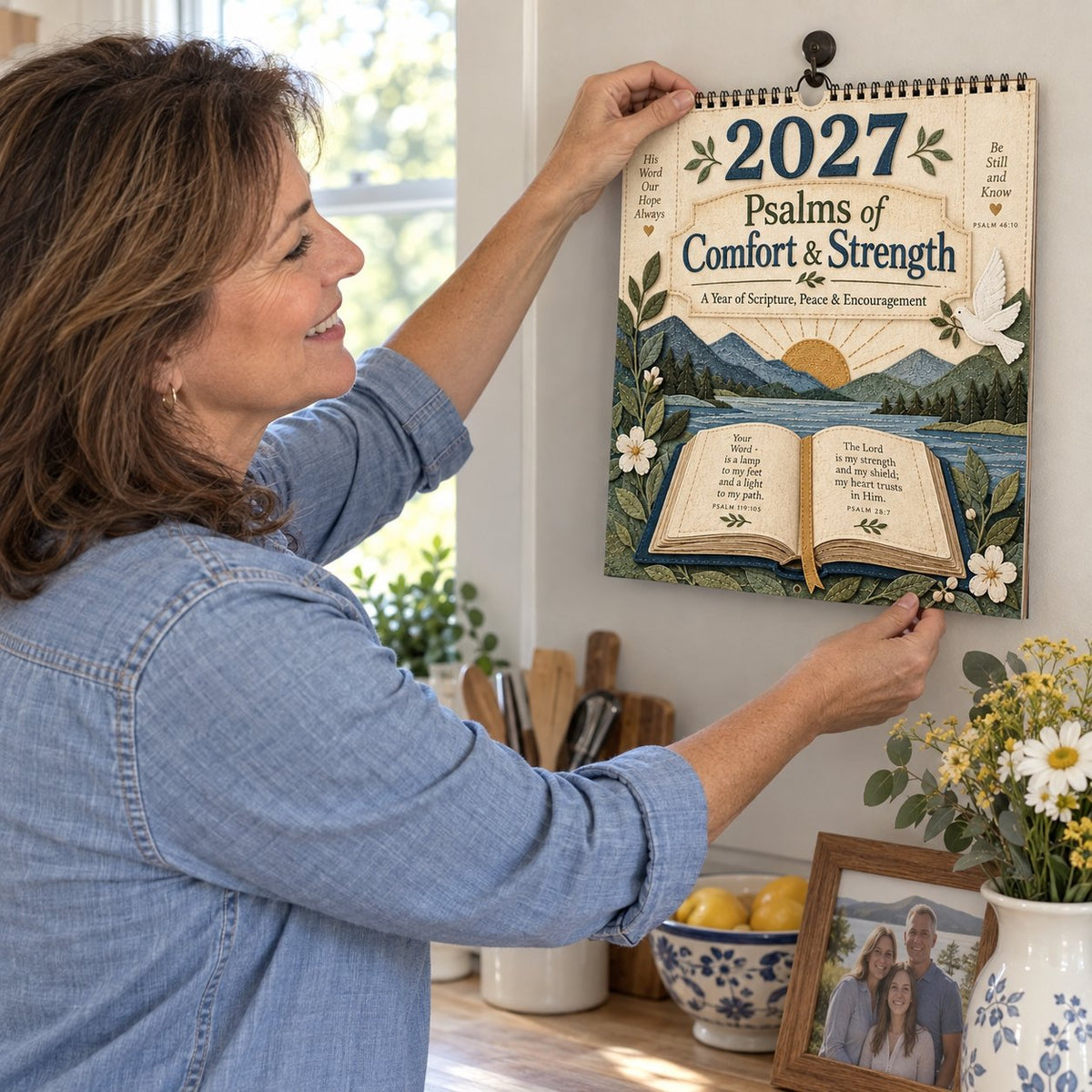 2027 Psalms Wall Calendar | Monthly Scripture & Christian Artwork