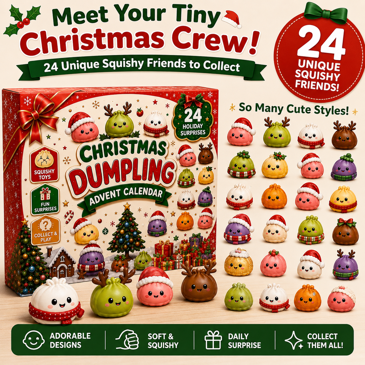 CHRISTMAS SPECIAL | 24 Days of Mini Squishies