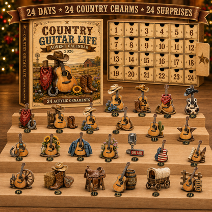 Country Music Advent Calendar 24 Days of Guitar & Western Christmas Magic
