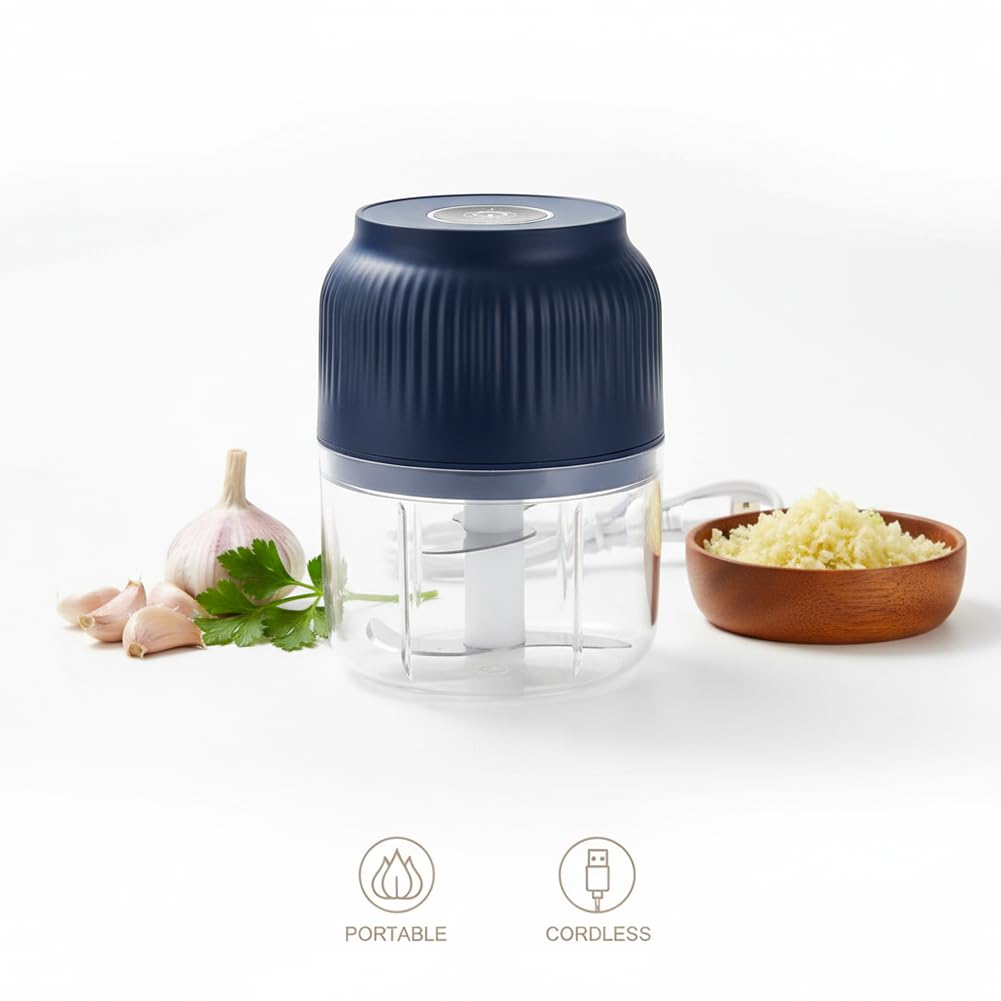 Ends Today 50% OFF Electric Garlic Chopper, Mini Portable Veggie Cutter