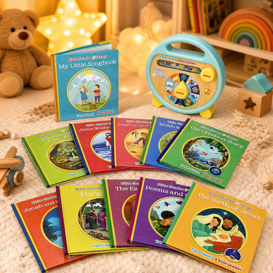 Bible Stories and Songs: Portable Electronic Player with 11 Books.
