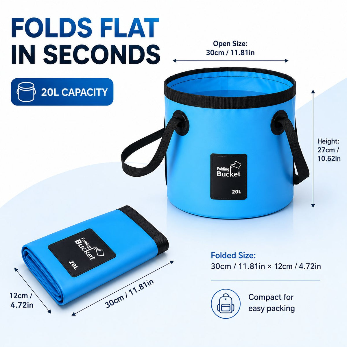 Portable Folding Water Storage BucketYour Go‐Anywhere Water Companion