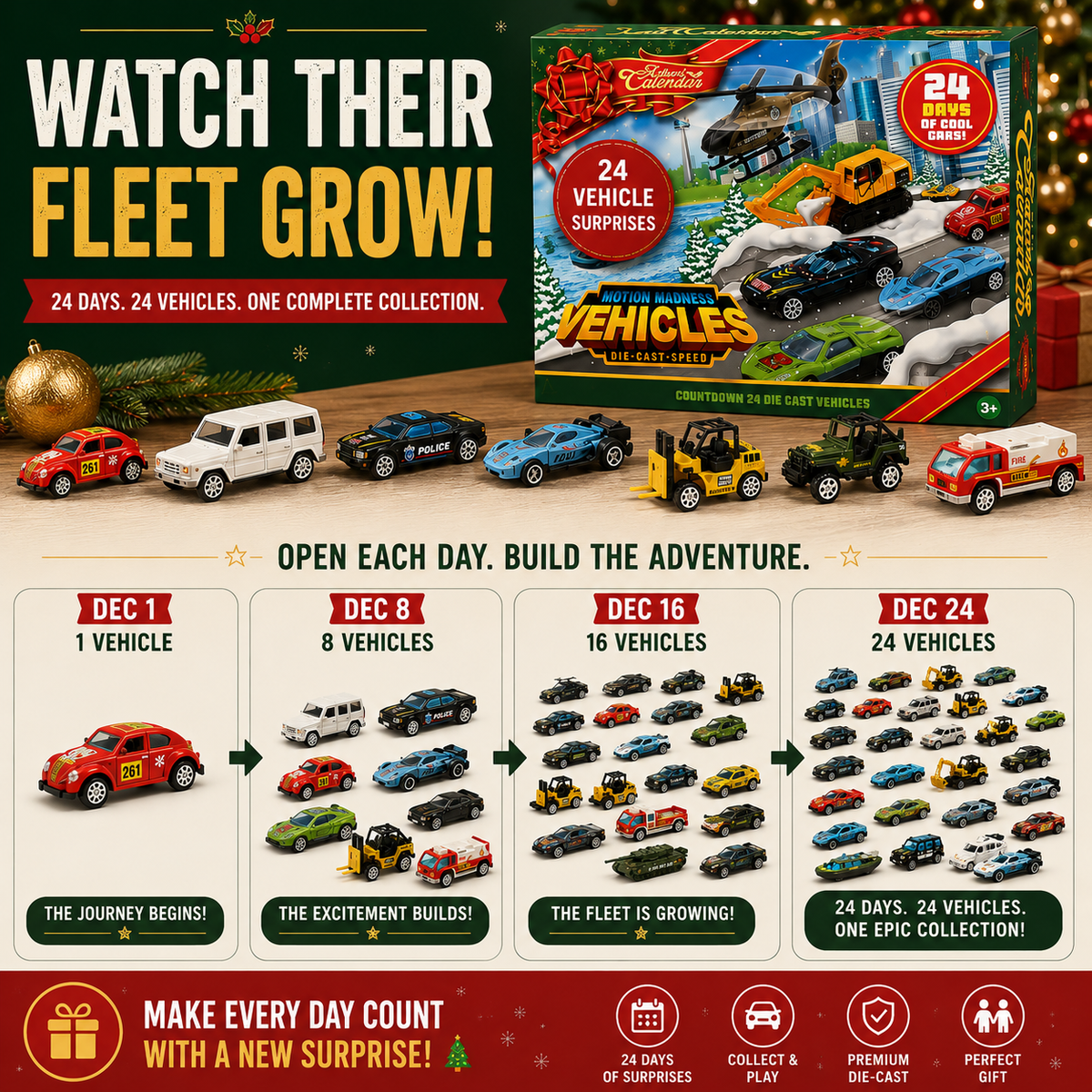 2026 Christmas Car Advent Calendar – 24 Surprises Before Christmas